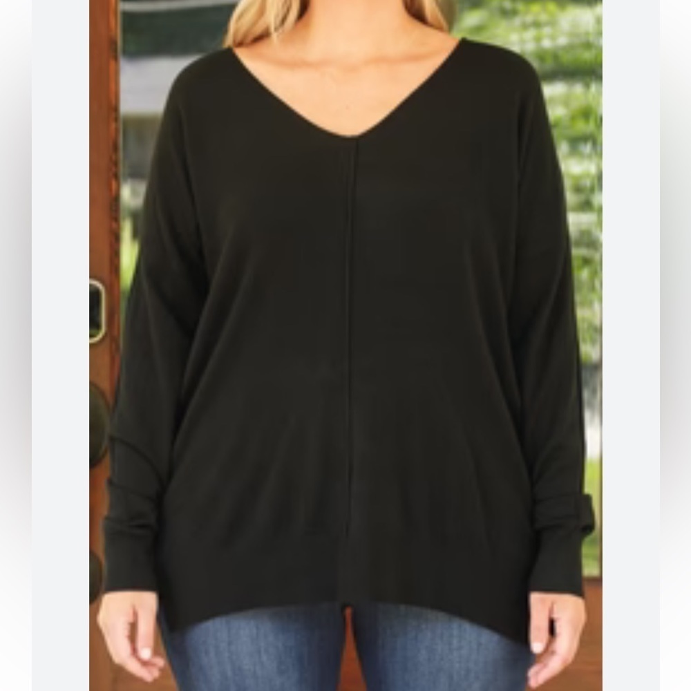 Torrid V Neck Black Sweater